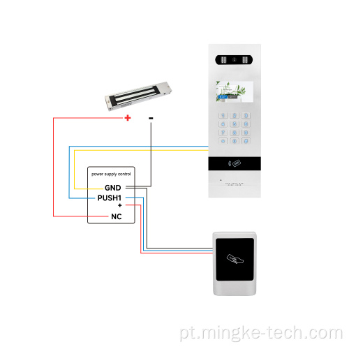 Video Door Phone Intercomition System Lock Magnetic Lock